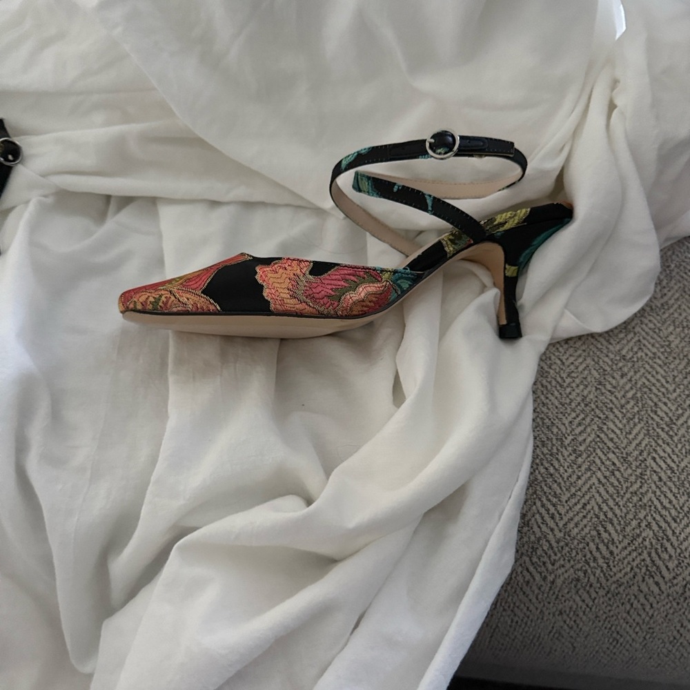 Zara Multicolor Floral Heels